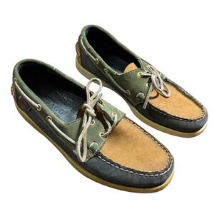 Sebago Docksides Shoes Leather Boat Shoes Men's Size 7.5 W